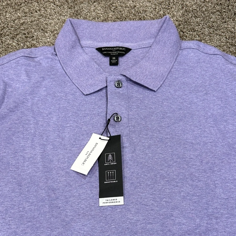 Banana Republic Light Purple Polo Shirt